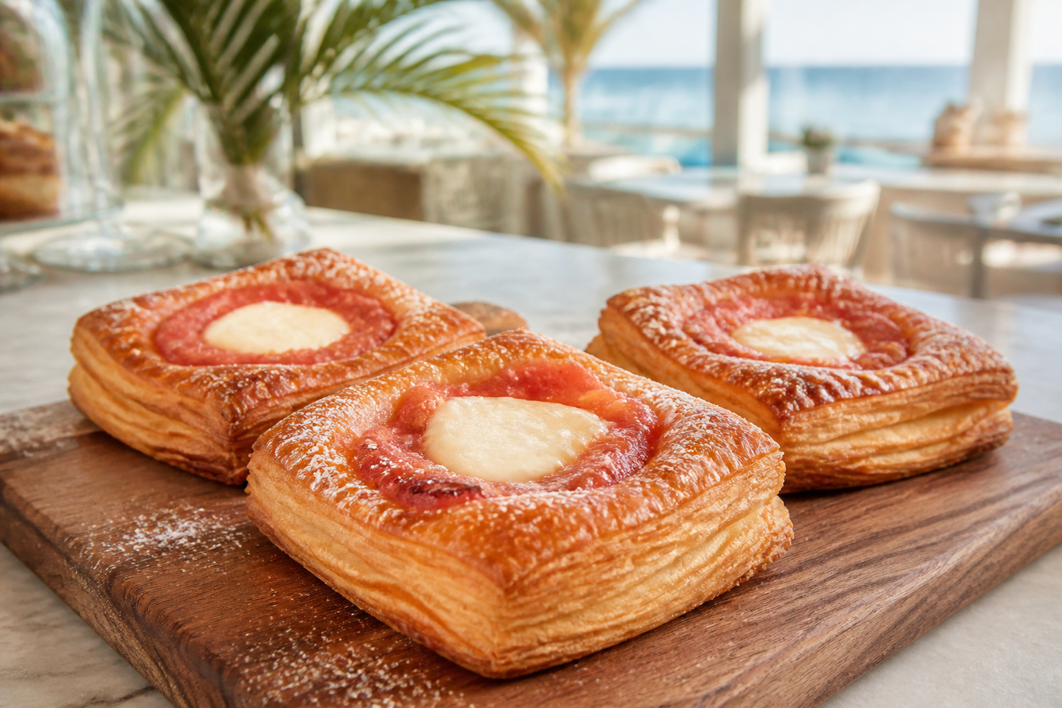 Guava cheese danishes at Tide and Toast